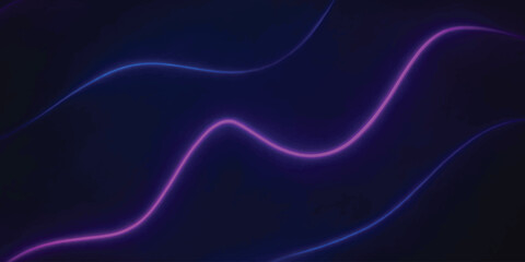 Fototapeta premium Modern Abstract Background with Glowing Neon Purple and Blue Waves