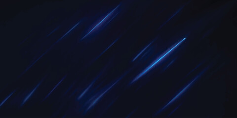 Fototapeta premium Abstract Blue Motion Light Streaks on Dark Background