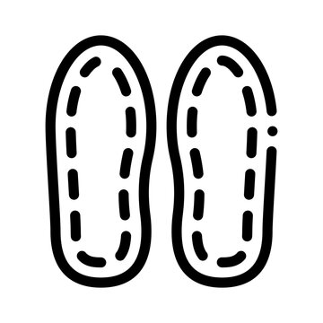 shoe sole line icon