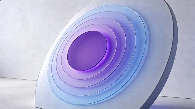 Abstract circular design with gradient colors