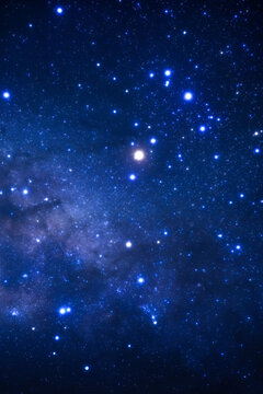 Night sky space background, Starry universe in dark sky, Milky way galaxy with stardust field in deep universe