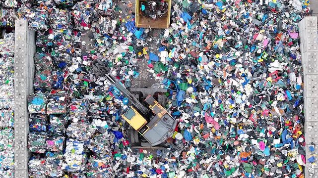 Operations at plastic waste recycling facility for resource recovery