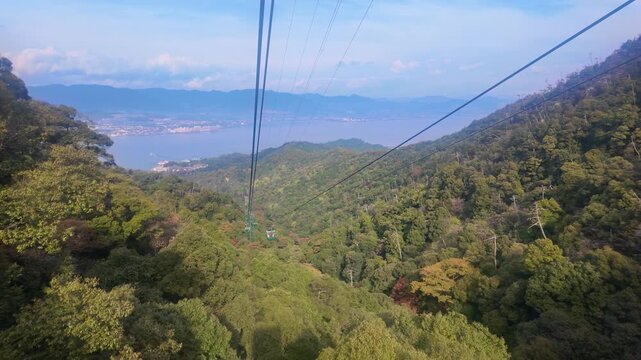 ロープウェイから見た風景