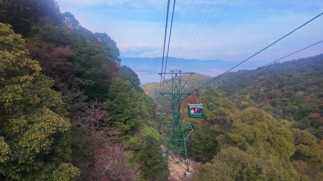 ロープウェイから見た風景