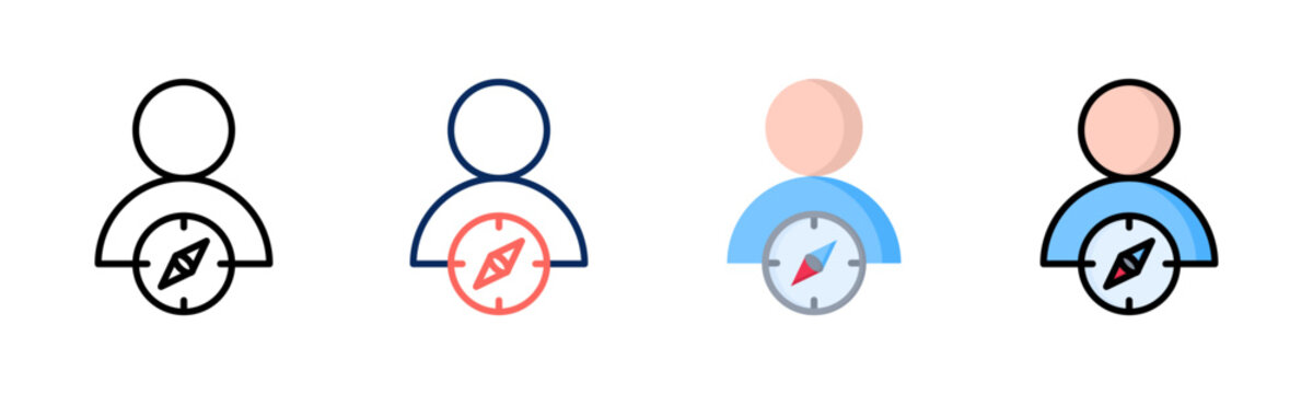 Purpose Driven icon set multiple style collection