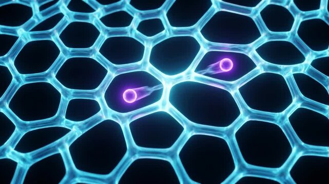 脈絡叢から脳脊髄液が噴出する様子を蛍光発光で表現した透明な脳のアイソメトリック3DCGアニメーション