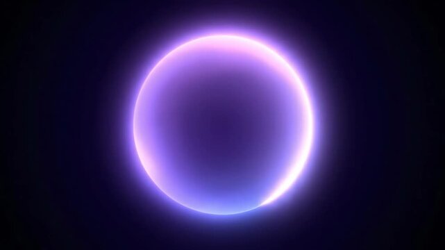 Abstract glowing celestial orb in deep space.