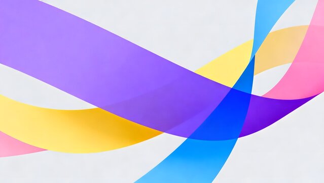 Colorful abstract ribbon design