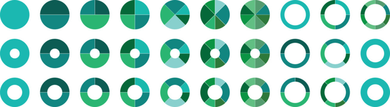 Circle division infographic icon set. 1.2.3.4.5.6.7.8.9.10. pie chart green color Set of pie charts diagrams. Circle icons for infographic set. Pizza chart round icons. Loading bar
Flat process cycle
