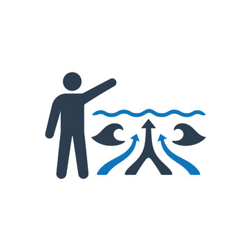 Rip Current Safety Analysis Icon