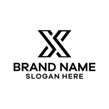 SXS Abstract initial monogram letter alphabet logo design.
