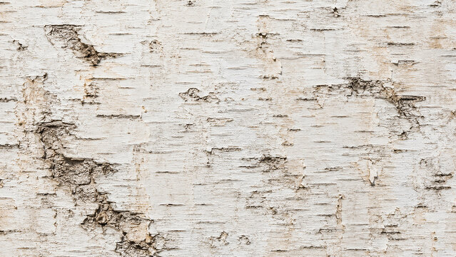White birch bark texture background.