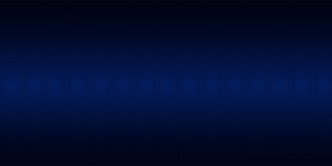 Obraz premium Dark blue abstract tech background with vertical lines and central gradient glow. Subtle navy futuristic grid texture for corporate banner, cyber security poster backdrop, and digital wallpaper.