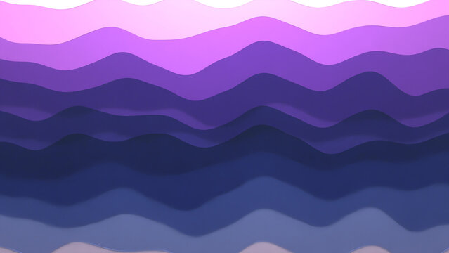 Abstract Amethyst and Sapphire Fluid Layered Waves Background