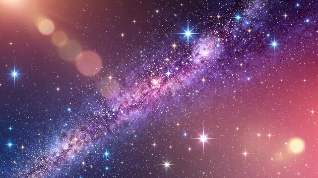 Galaxy with stars and nebula