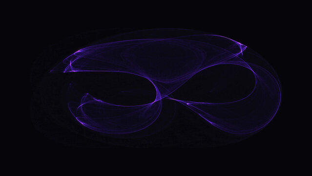 abstract math strange attractor clifford 2d