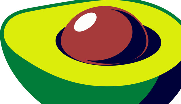 vector illustration of avocado 