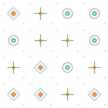 Contemporary structural seamless pattern for interior design and wallpaper