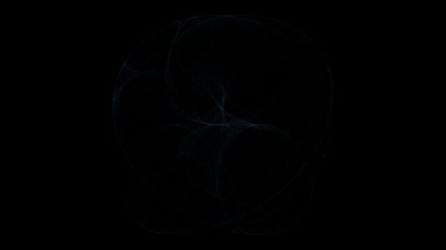 generative chaotic strange attractor dust 2d