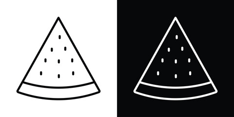 Fototapeta premium Watermelon slice icon