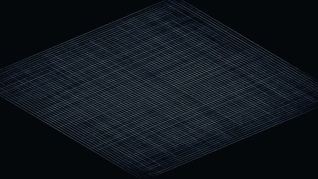 generative isometric cyber circuit board 2d
