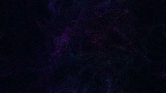 generative luminous noise ribbons 2d