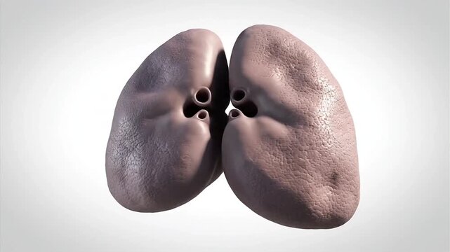 Anatomical Rendering of Healthy Human Spleens Displaying Lobular Texture and Vital Organ Functionality for Medical Education and Scientific Research Purposes Anatomy Medical Human Organ 3D Render Isol