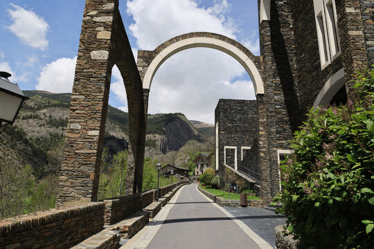 Basilica of Santuari de Meritxell in Meritxell, Andorra