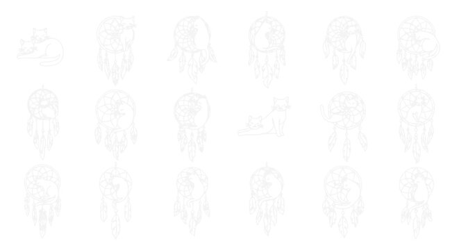 Dreamcatcher Collection: Celestial, Animal, and Abstract Designs