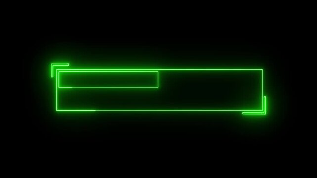 Futuristic dashboard template box glows with green neon. Futuristic dashboard template animation frames empty data display screens. Futuristic dashboard overlay.