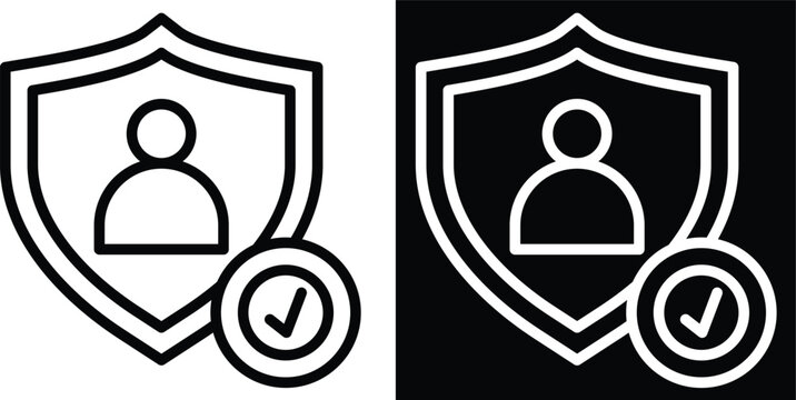 retain Two-tone version in black and white background