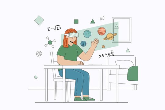 Virtual reality education and learning at home