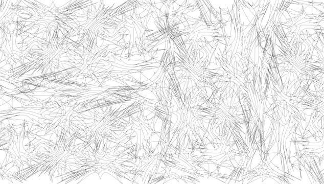 Abstract Chaotic Line Art Pattern Illustration, Vector design
