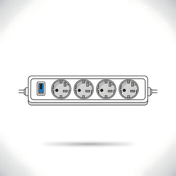 High Power Surge Protector Power Strip with Multiple Outlets