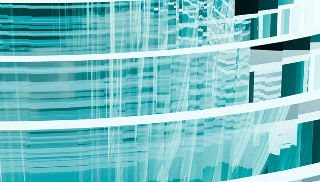 Abstract modern turquoise graphic background illustrating data