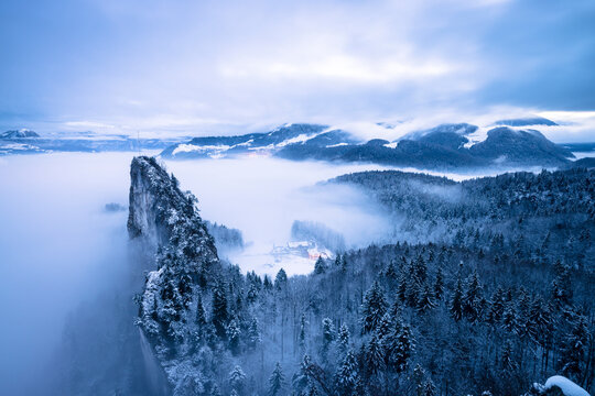 Austria, Salzburg State, Hallein, Berchtesgaden Alps, Small Barmstein