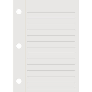 Notebook Paper Sheet