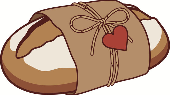 Artisan Sourdough Bread Gift Wrapped with Paper and Twine