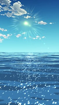 Blue sky and sea