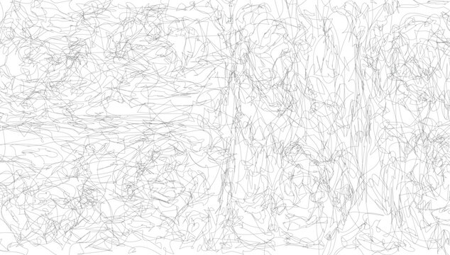 Abstract Chaotic Line Art Pattern Illustration, Vector design