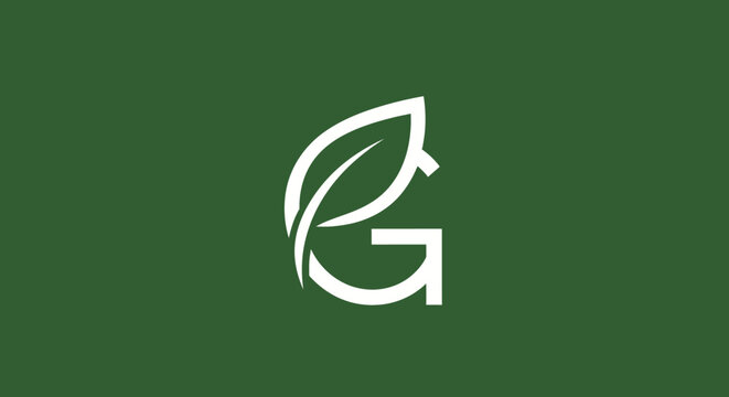 Green letter G logo integrated with a leaf.