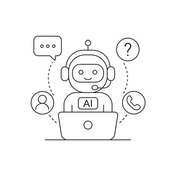 AI Virtual Assistant Icon
