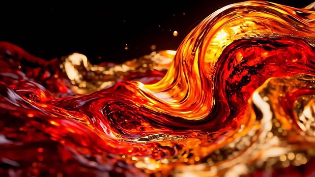 Abstract flowing liquid texture