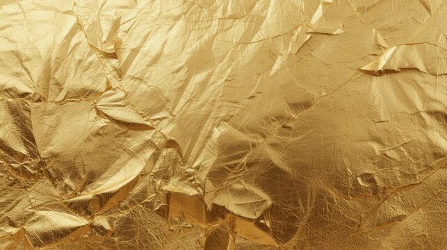 Luxury Crumpled exture Background with Metallic Wrinkles