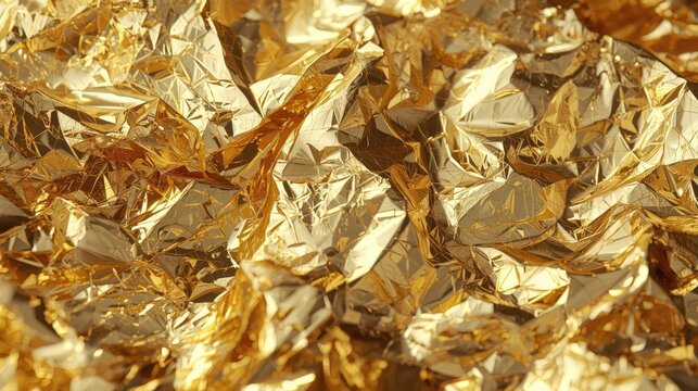Luxury Crumpled exture Background with Metallic Wrinkles
