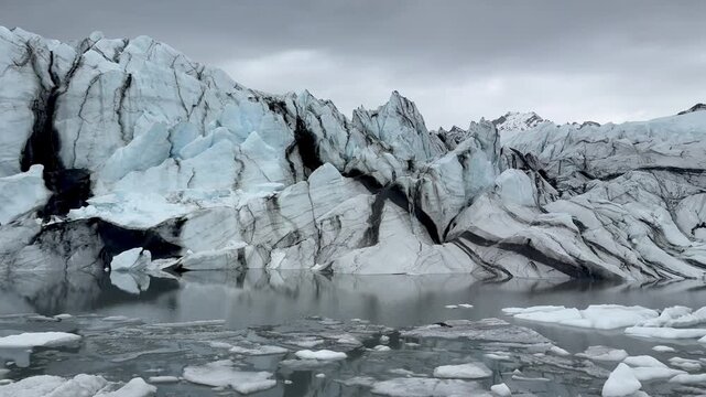 Glacier covered mountains
