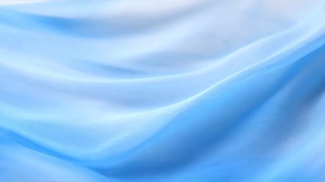 Blue fabric texture with soft folds