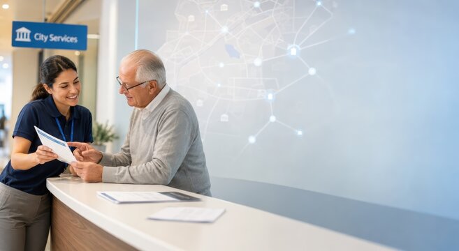 Municipal Service Desk With AI Civic Network