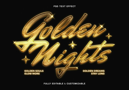 Luxury Gold Metallic Text Effect