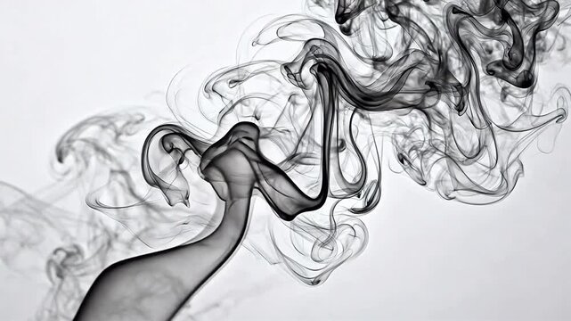 Abstract swirling smoke patterns